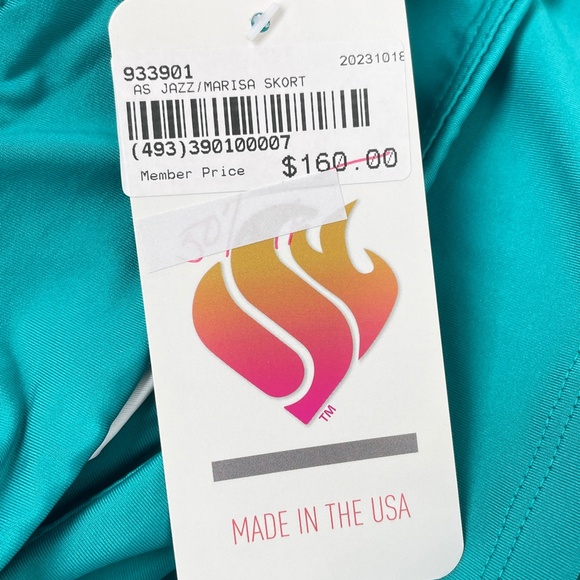 Amy Sport Ocean Green MARISA Pleated Skort Golf Skirt - NWT - Picture 7 of 9